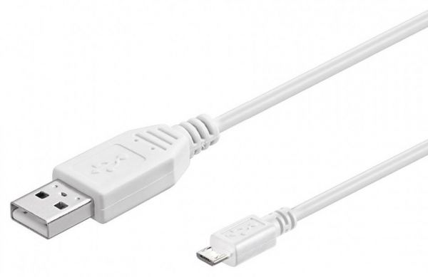 USB 2.0 Hi-Speed Kabel 1,8m, weiß